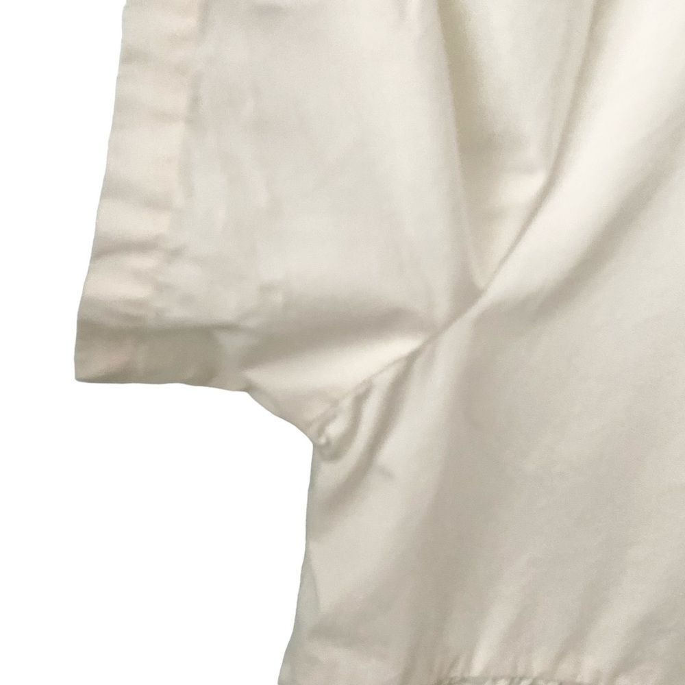 Madewell Button-Front Short Sleeve Tiered Mini Dress in Size Large in Lighthouse - Picture 9 of 12
